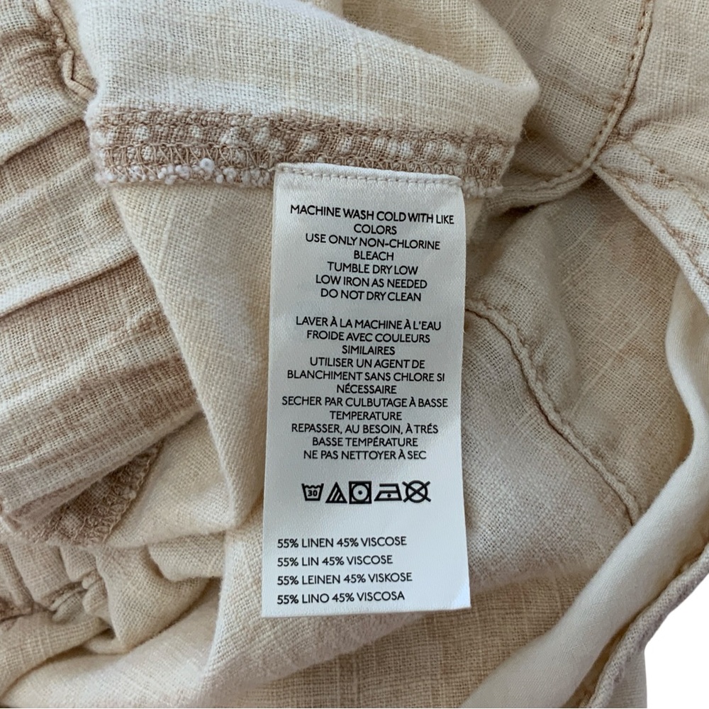 Free People High Road Barrel Linen Blend Pant Size L - Picture 6 of 7
